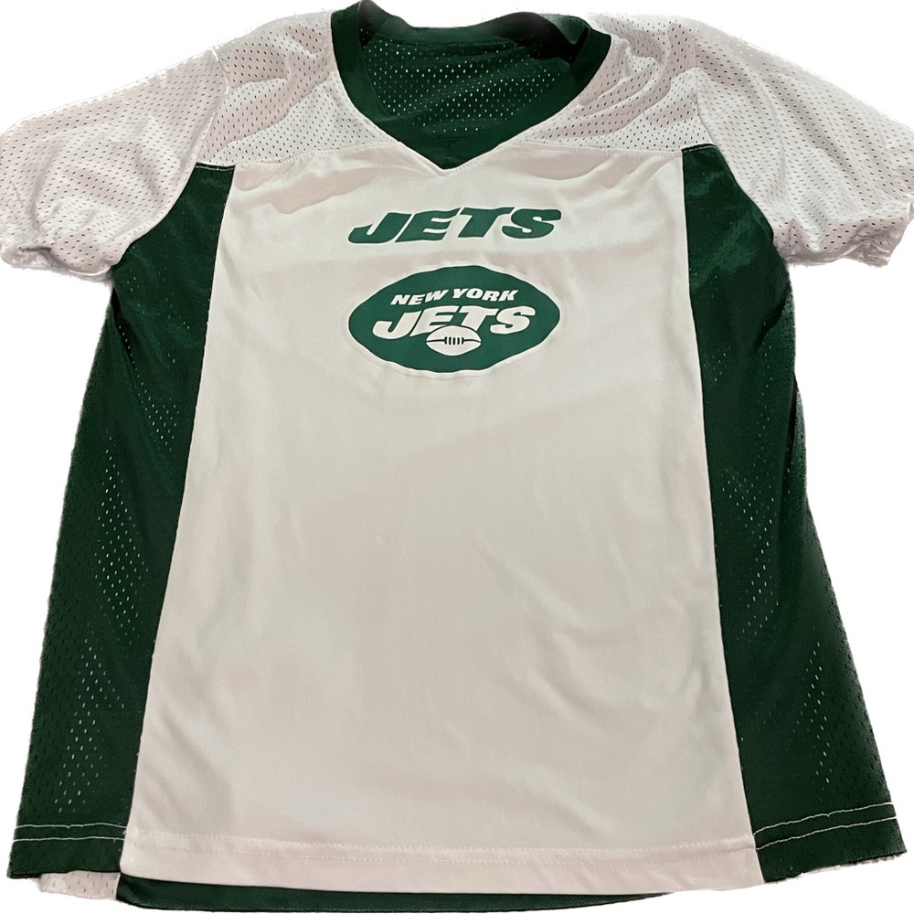 Youth Augusta JETS NFL jersey flag play football size XL reversible green white - Picture 3 of 11